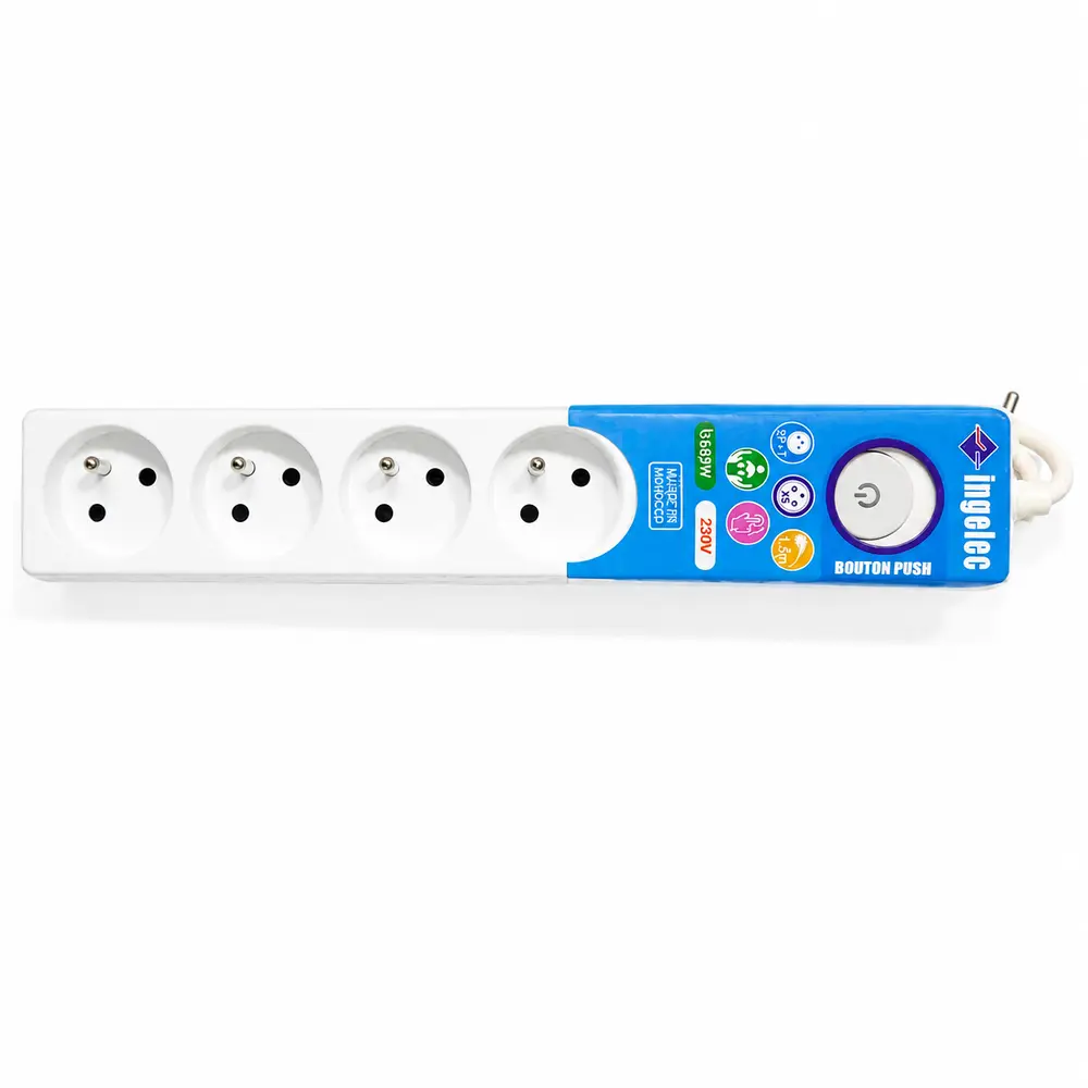 Multiprise Rallonge Electrique 5 Prises Ingelec 1.5M
