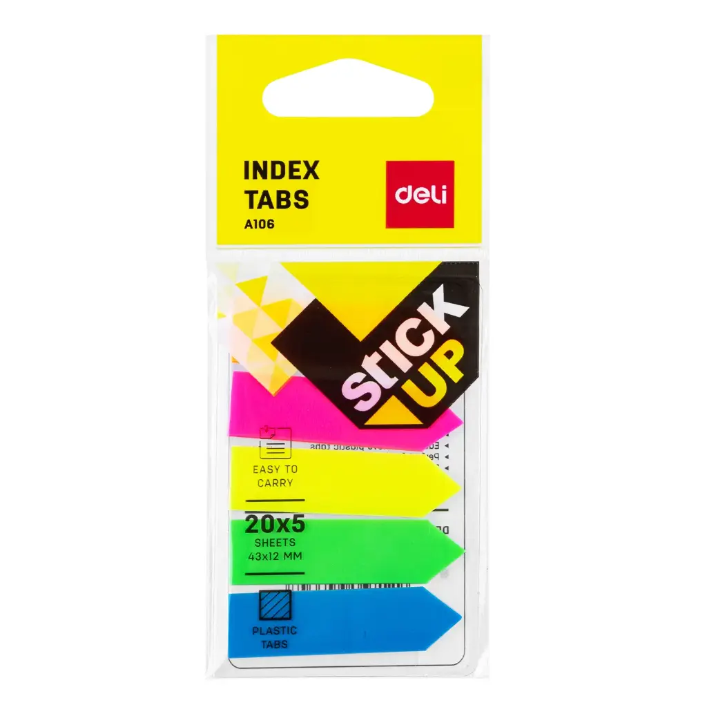 Post-it Marque Pages Deli EA10602 Flèches 43x12mm