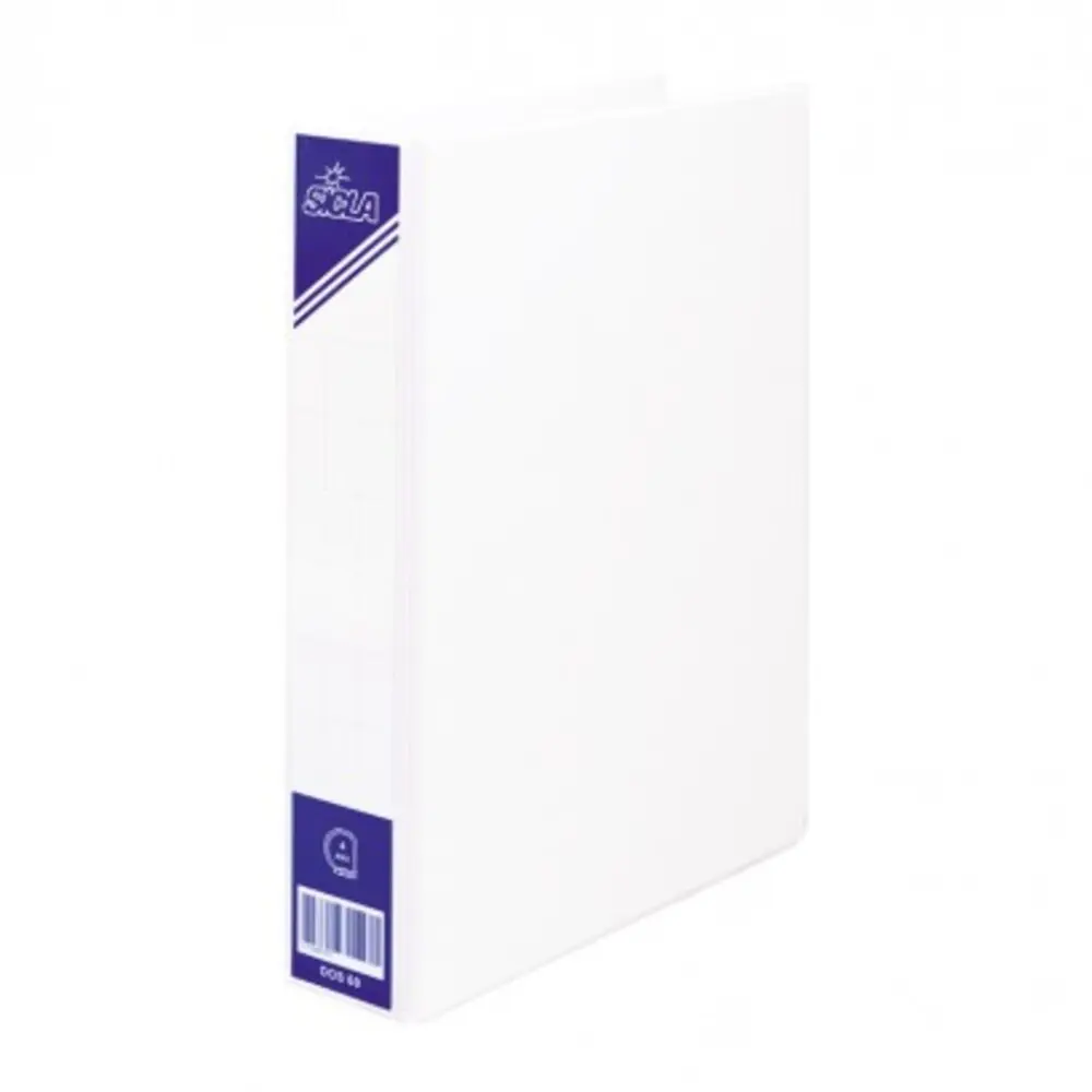 Classeur 4 Anneaux 36x26 Person. 2.5 CM Sicla Blanc 