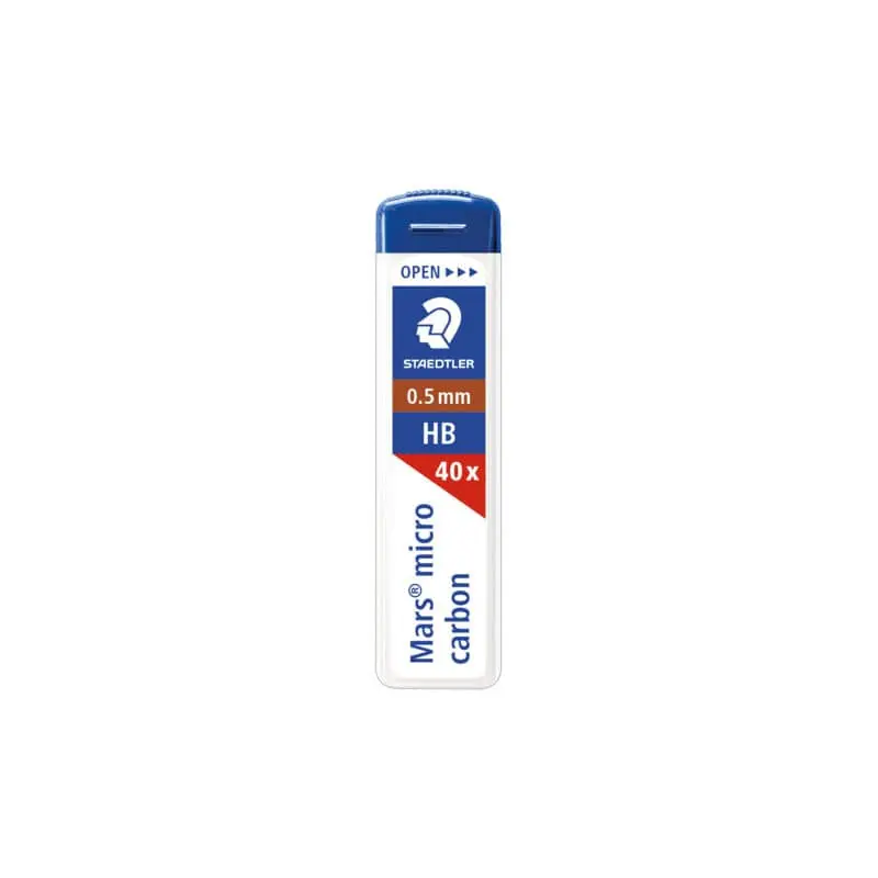 Mines Staedtler Mars Micro Carbon 0,5mm Tube HBx12 250 05 HB