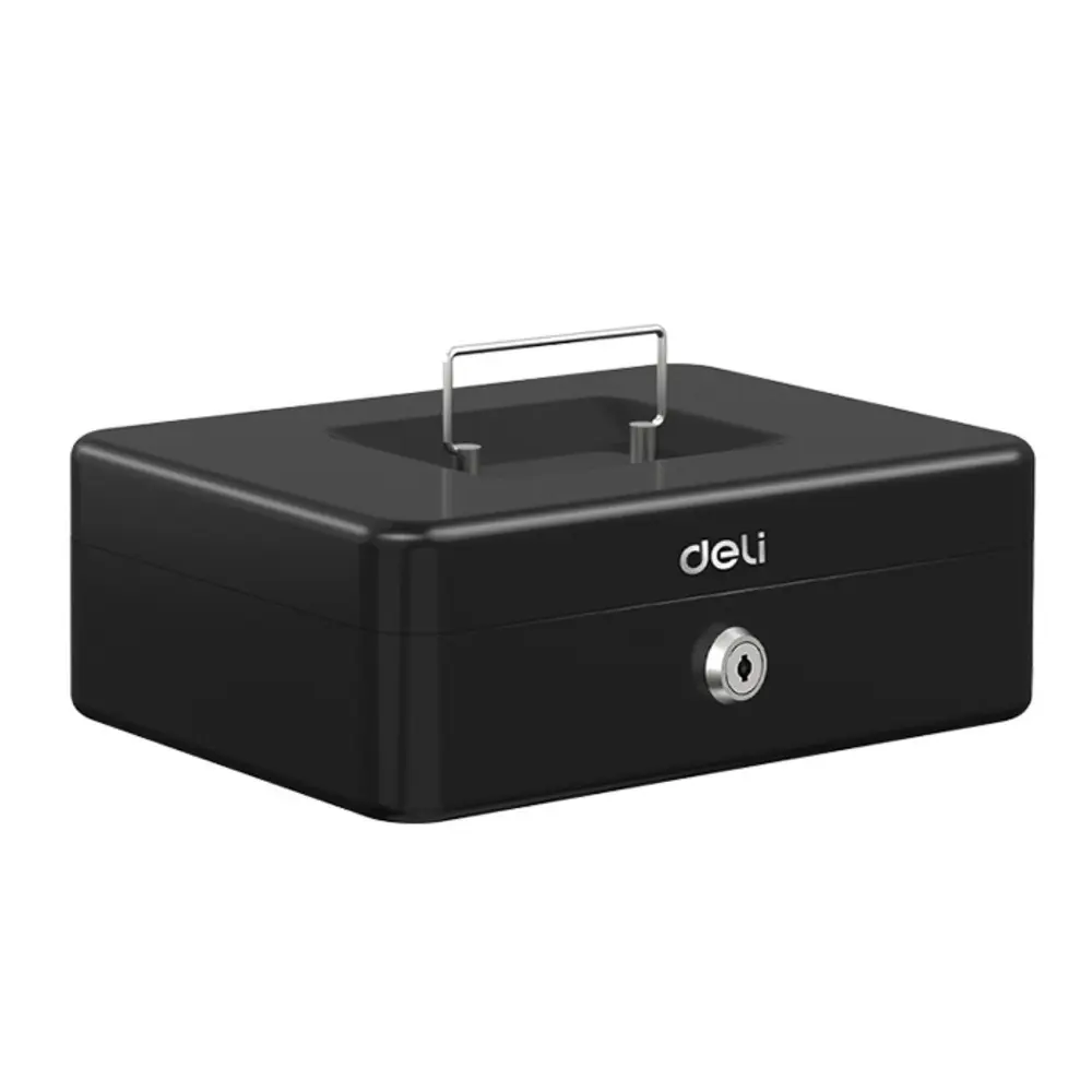 Caisse Monnaie Cash Box Deli ET509 Noir 90x300x240 mm  