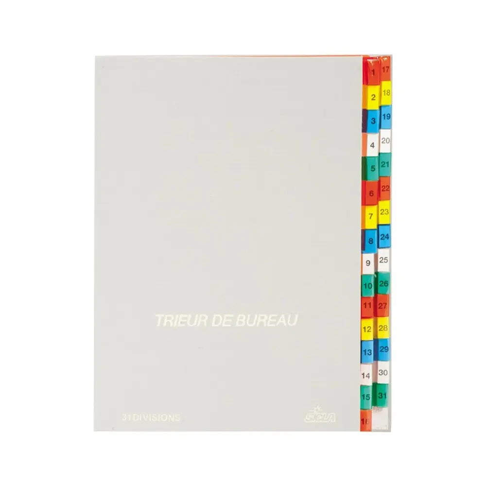 Trieur De Bureau Numérique 31 Simili Sicla Gris