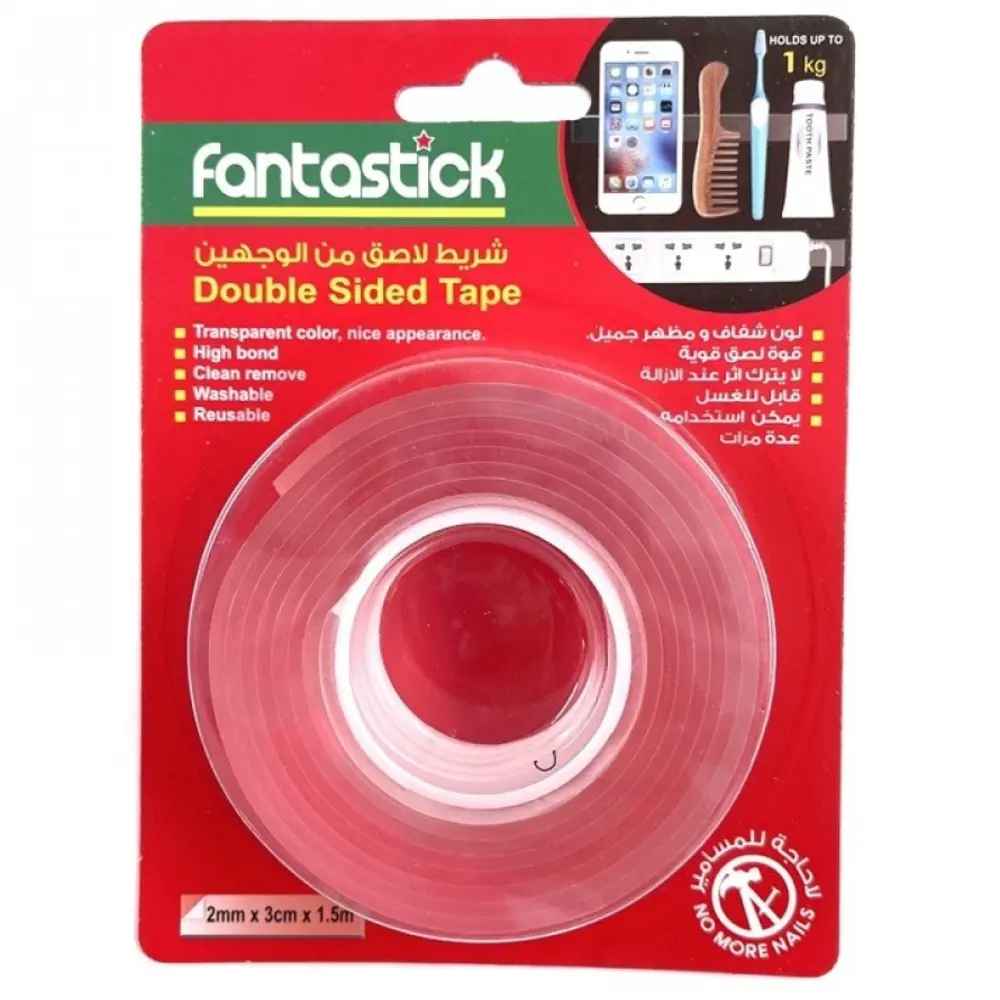 Scotch Double Face Fantastick 3cmx1.5m Clear TN-2315