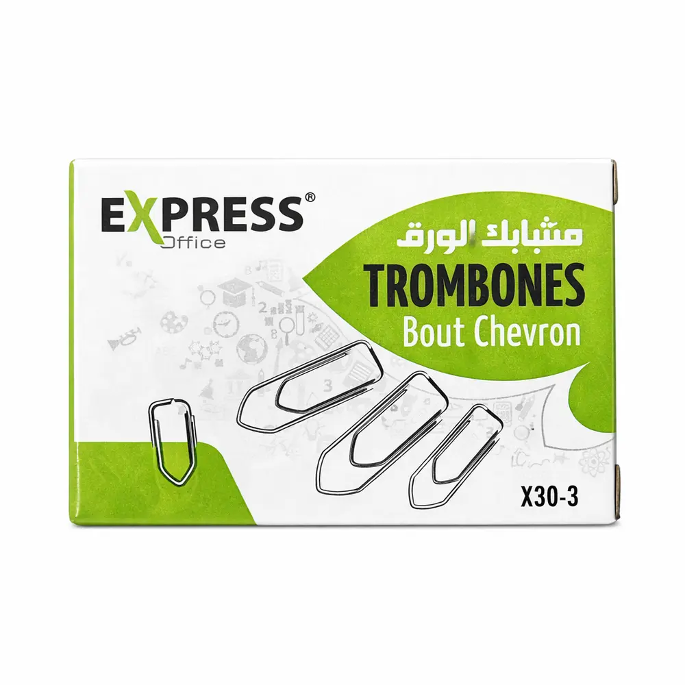 Boite Trombones N°3 30mm Express Chr.