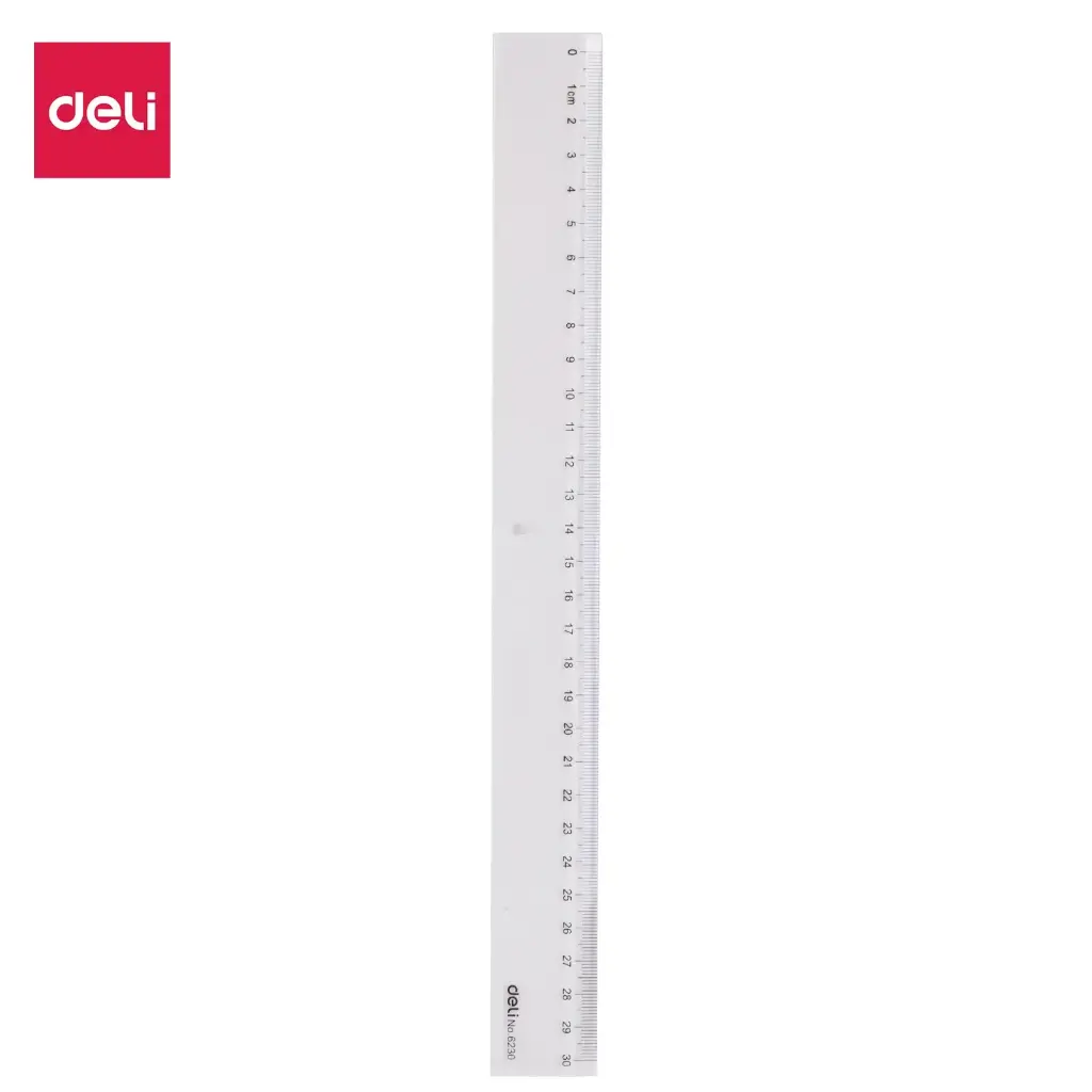 Régle 30 Cm Deli Plastique Transparente E6230