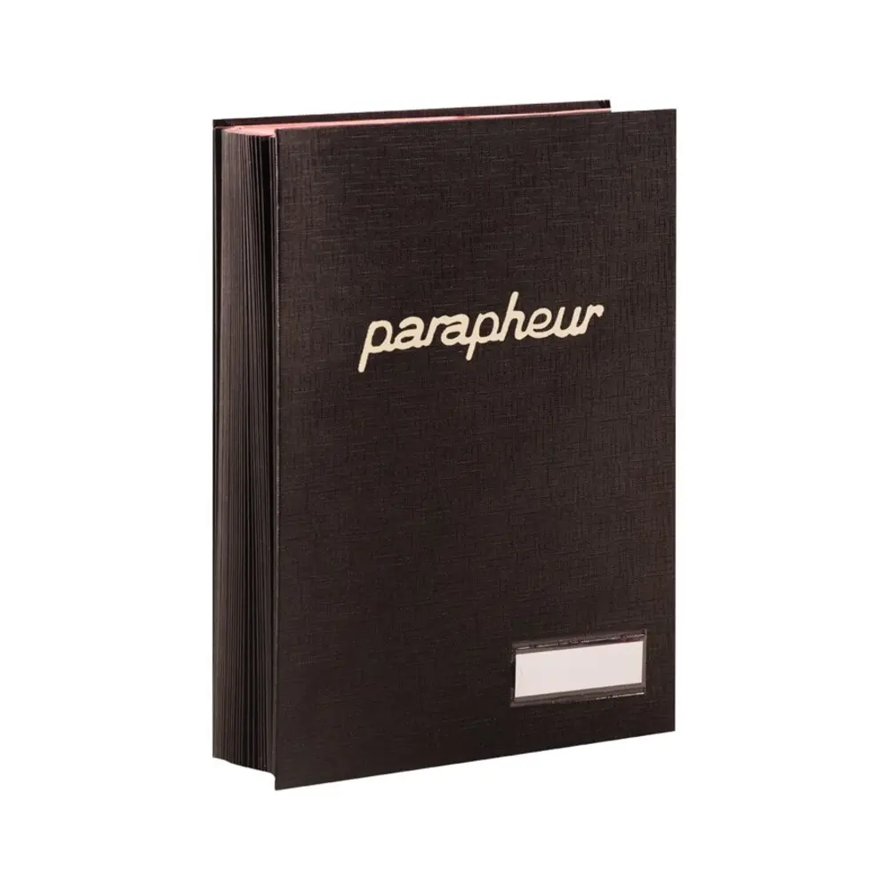 Parapheur Sicla Simili 25 Volets Noir