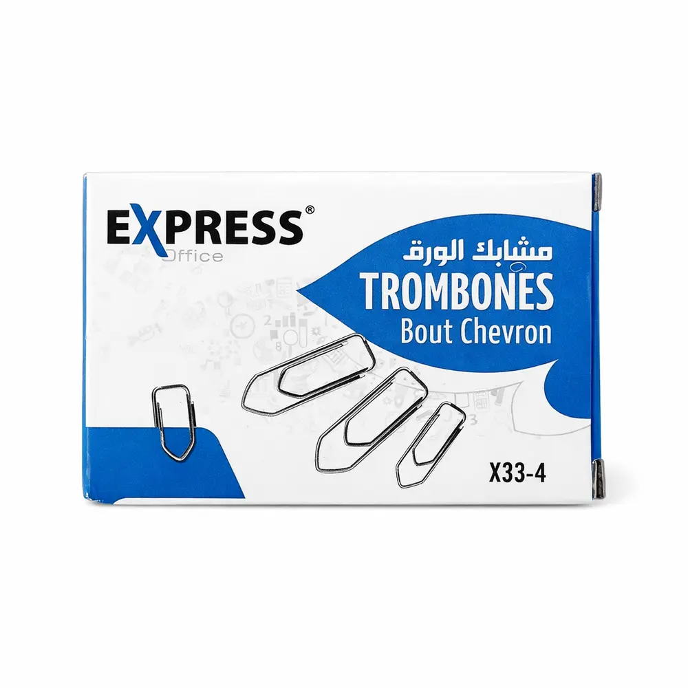 Boite Trombones N°4 33MM Express Chr.