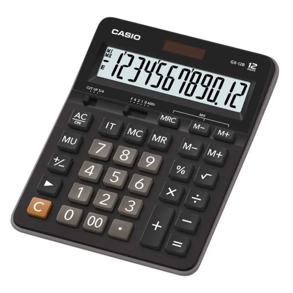 Calculatrice Casio Gx-12B-BK-W-DC 12 Digits
