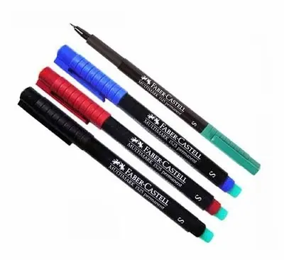 Set 4 Feutre Faber Castell MultiMark Permanent F (NBVR) 1513