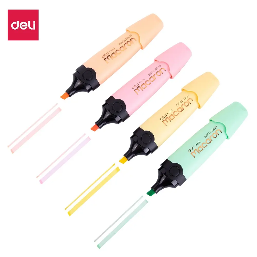 Jeu 4 Fluorescent Deli Macaron Pastel Color U356