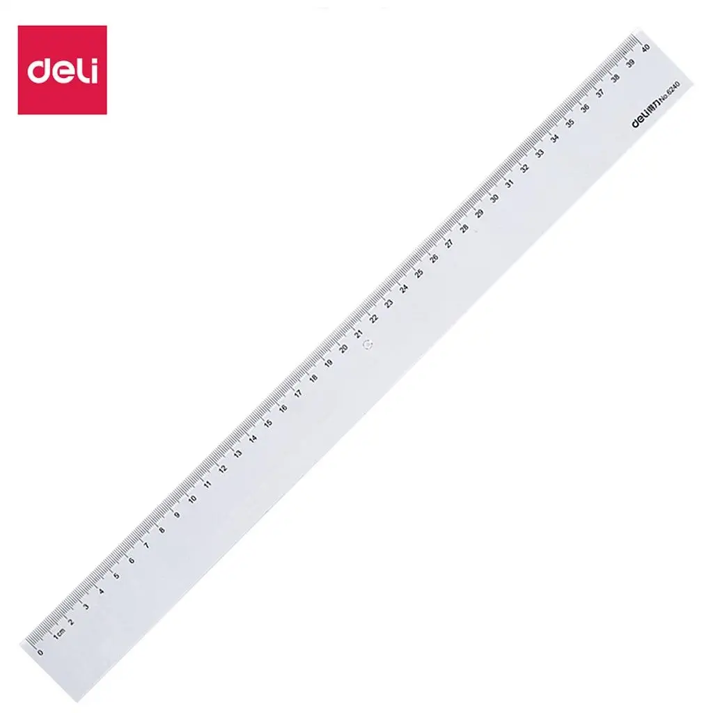 Régle 40 Cm Deli Plastique Transparente E6240