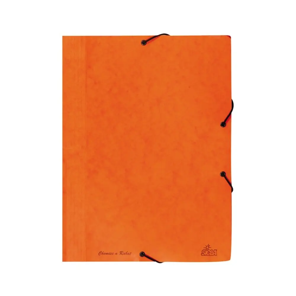Chemise A Rabat Elastique Cartonnée 32/42 Orange