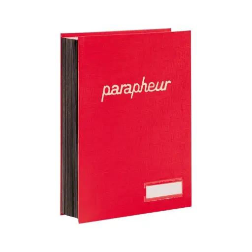 [001063] Parapheur Sicla Simili 18 Volets Rouge