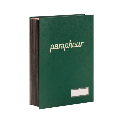 [001084] Parapheur Sicla Simili 30 Volets Vert