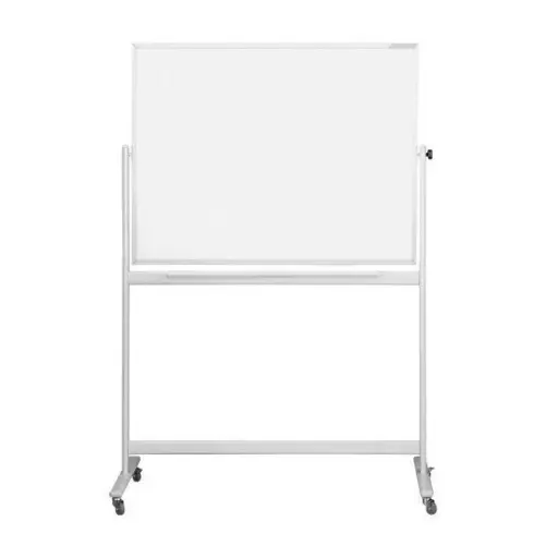 [H195] Tableau Mobile Rotatif Blanc Double Face 90x120 H195