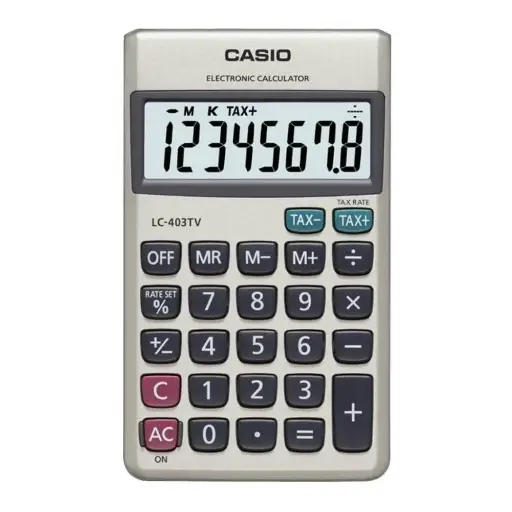 [LC-403TV-W] Calculatrice Casio LC-403TV-W