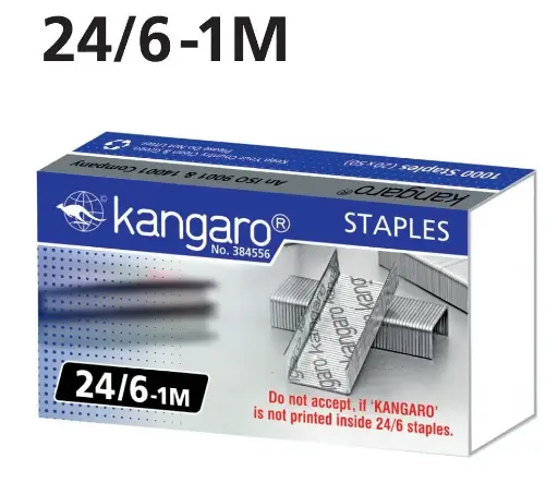 [384556-] Boite Agrafes 24/6 Kangaro 1000 Staples