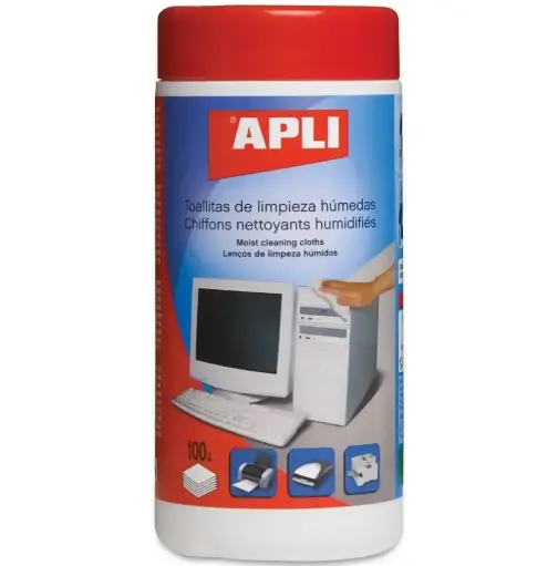 [AP_11301] Boite Chiffons APLI Lingettes nettoyantes toutes surfaces - 100 unités