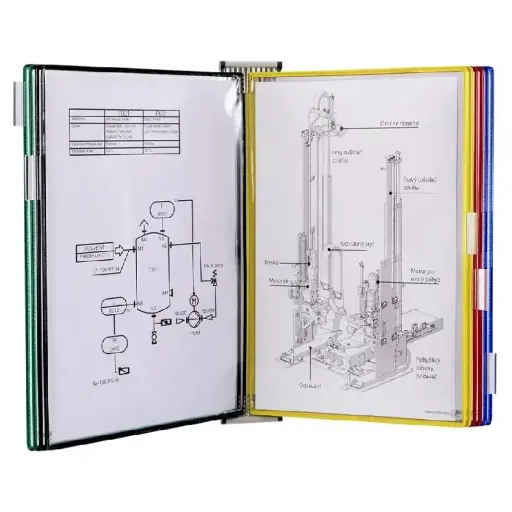 [413109] Support Kit Mural Tarifold 10 Pochettes Assorties A3 413109