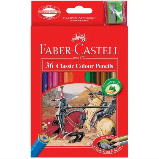 [FC115856] Paquet 36 Crayons De Couleur Faber Castell Long Classic 115856