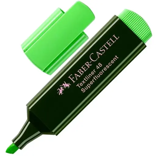 [FC154863] Fluorescent Textliner Faber Castell Vert 154863